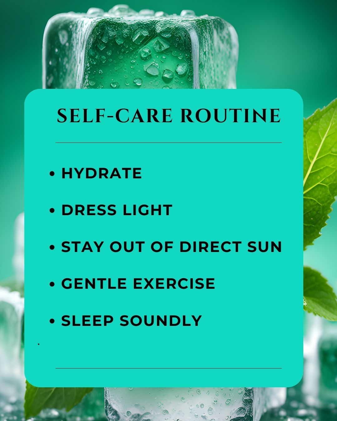 self- care routines pic 5
