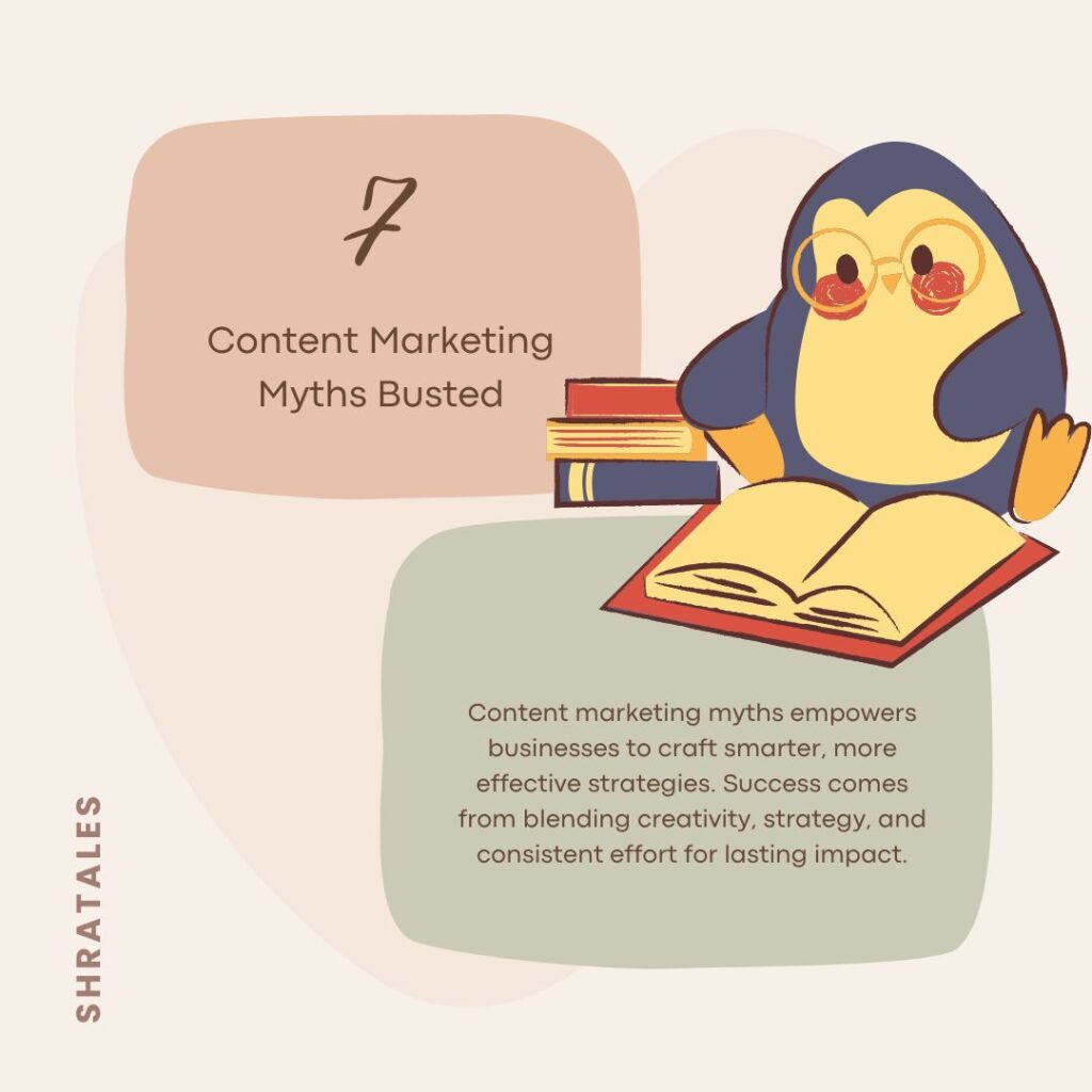 content marketing myths by shratales