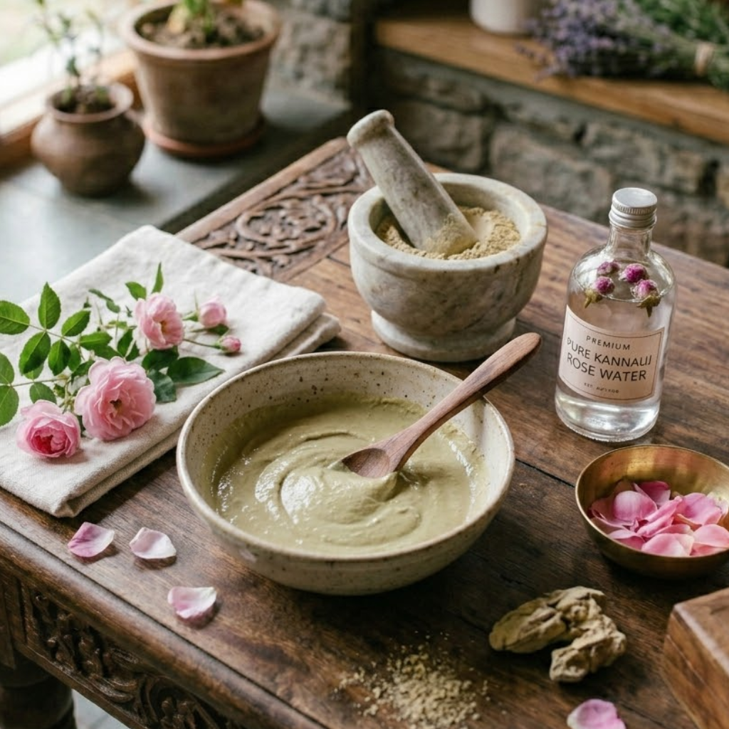 skincare routine for glowing skin using DIY face masks