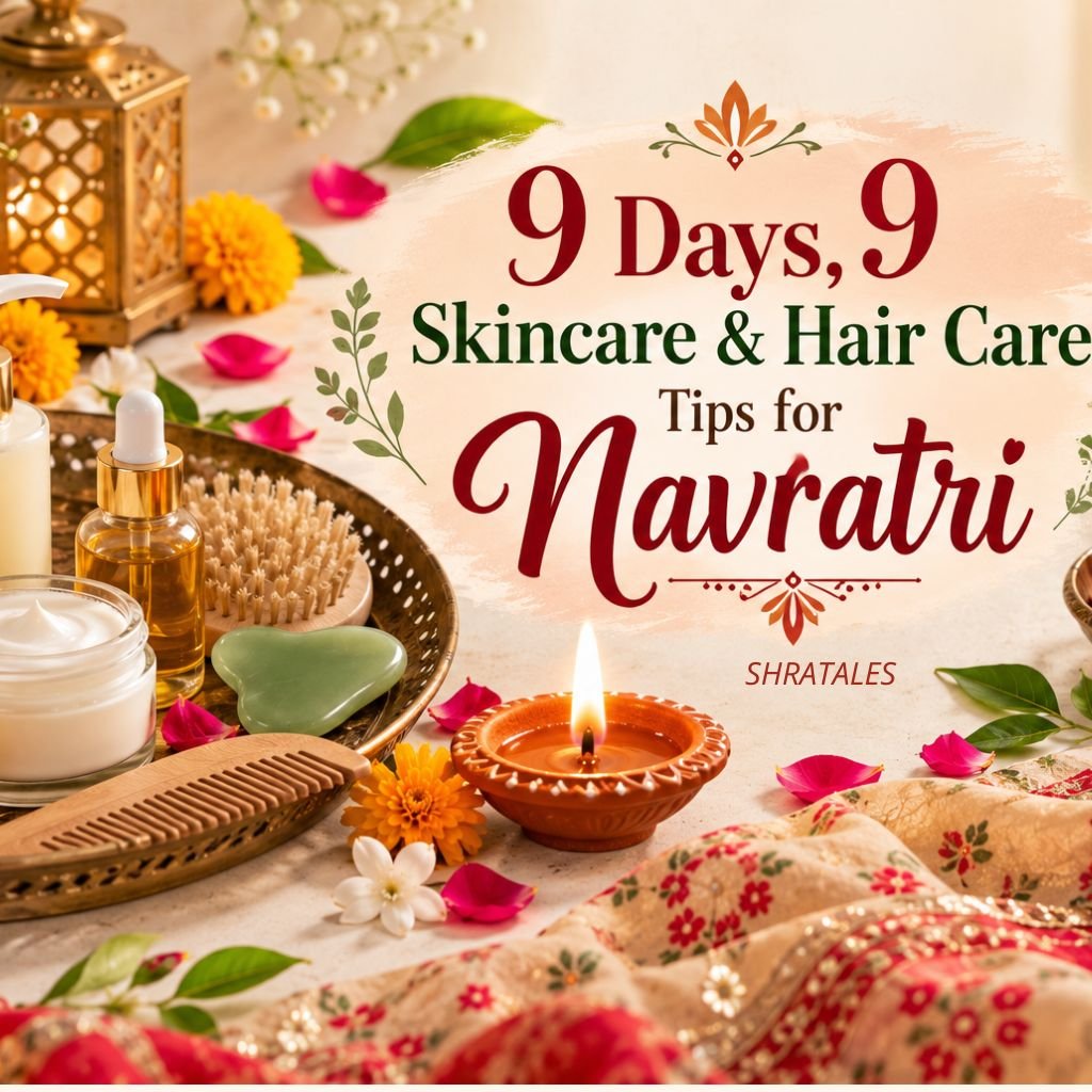 skincare and hair care routine with natural beauty tips